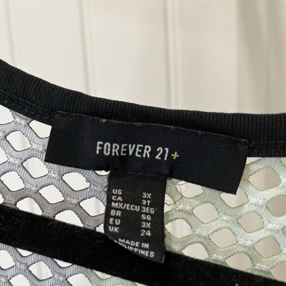 Forever 21+ Rasta String Mesh Fishnet Jamaica Shirt Swim Cover Dress Size 3XL - Picture 5 of 10